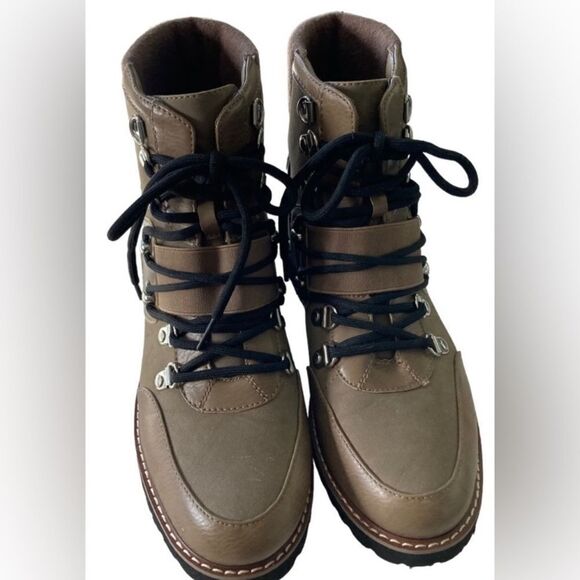 Nautical Brown Lace up Boots Size 8.5 - Picture 6 of 8